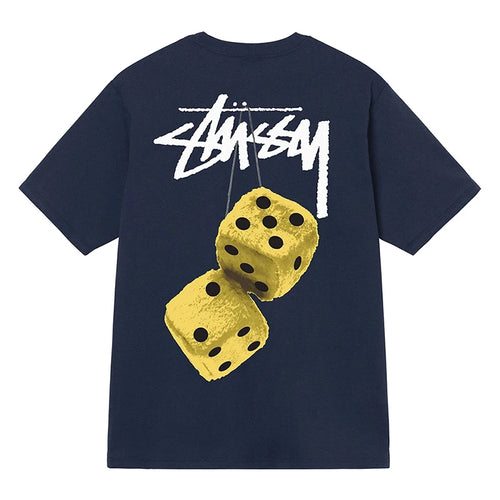 2024 Fashion New Fashion Woo Stussy Fuzzy Dice Tee Dice Logo Printing