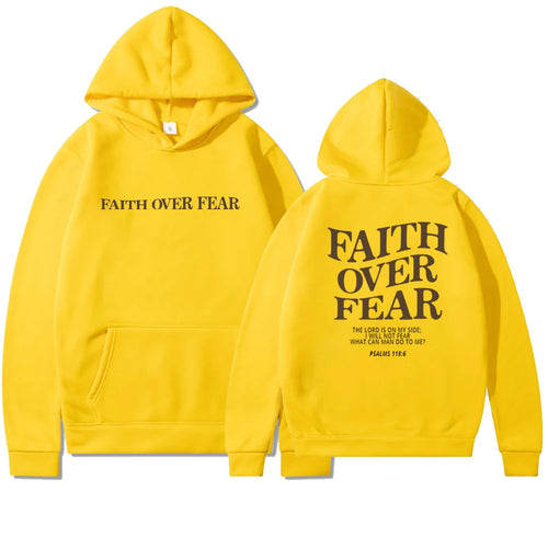 Faith Over Fear Christian Hoodie Christian Sweatshirt Jesus Hoodie