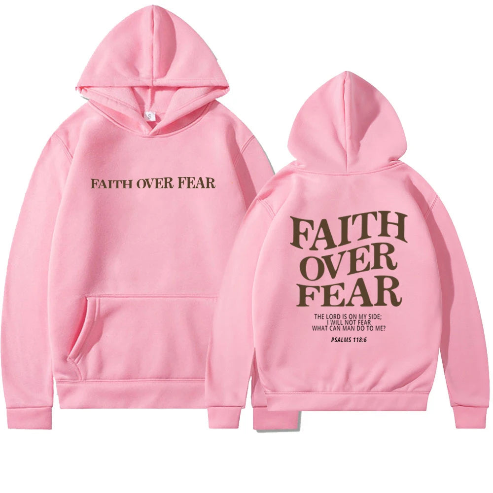 Faith Over Fear Christian Hoodie Christian Sweatshirt Jesus Hoodie