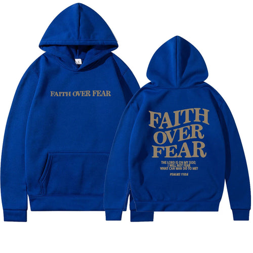 Faith Over Fear Christian Hoodie Christian Sweatshirt Jesus Hoodie